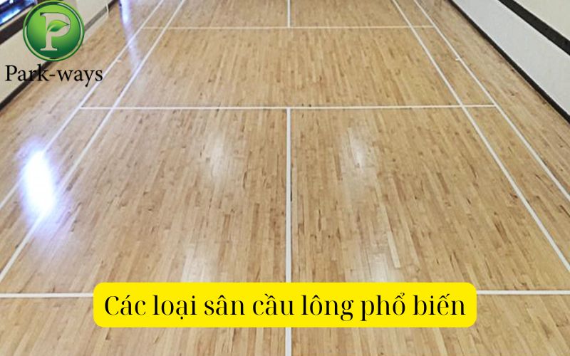 Các loại sân cầu lông phổ biến